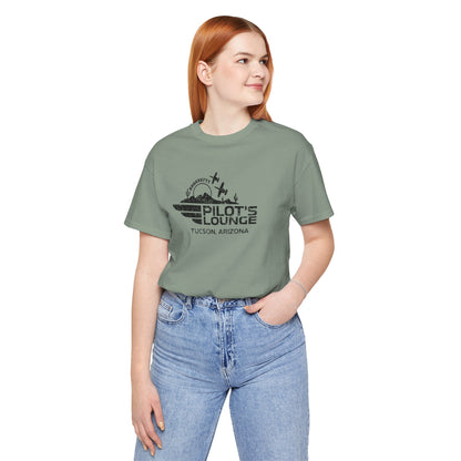 Pilot's Lounge Distressed Logo Tee