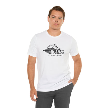 Pilot's Lounge Distressed Logo Tee