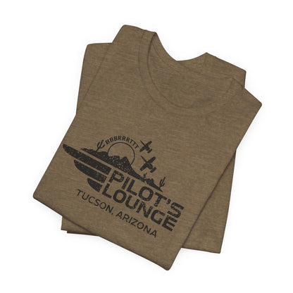 Pilot's Lounge Distressed Logo Tee