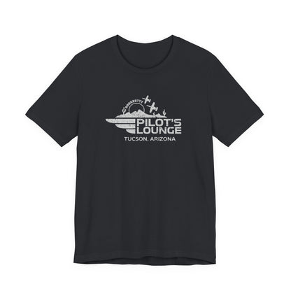 Pilot's Lounge Distressed Logo Tee