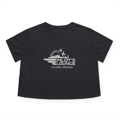 Pilot's Lounge Women's Flowy Cropped Tee