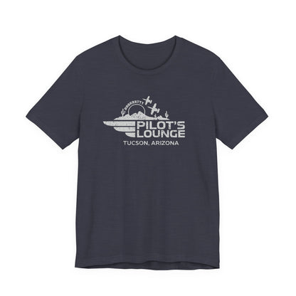Pilot's Lounge Distressed Logo Tee