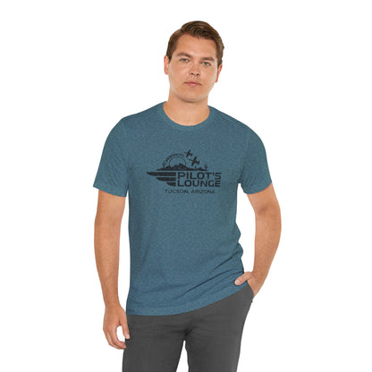 Pilot's Lounge Distressed Logo Tee