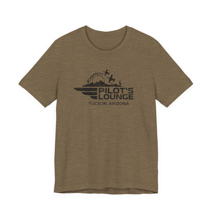 Pilot's Lounge Distressed Logo Tee