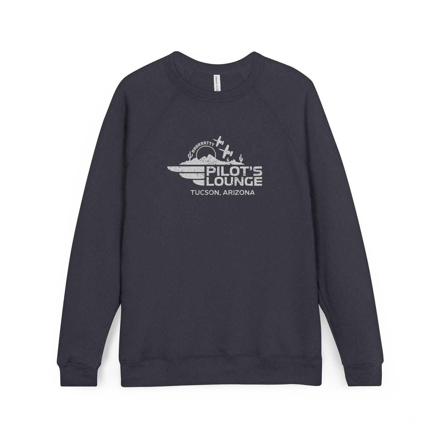 Pilot's Lounge Unisex Sponge Fleece Raglan Sweatshirt