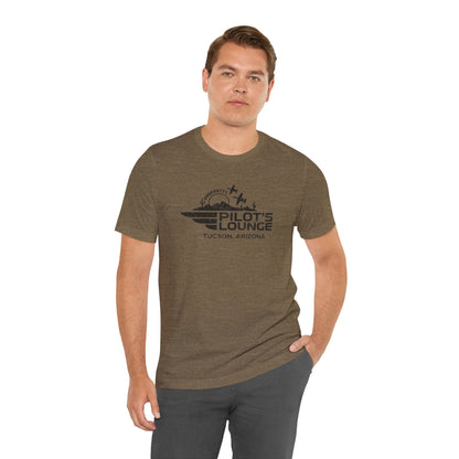 Pilot's Lounge Distressed Logo Tee