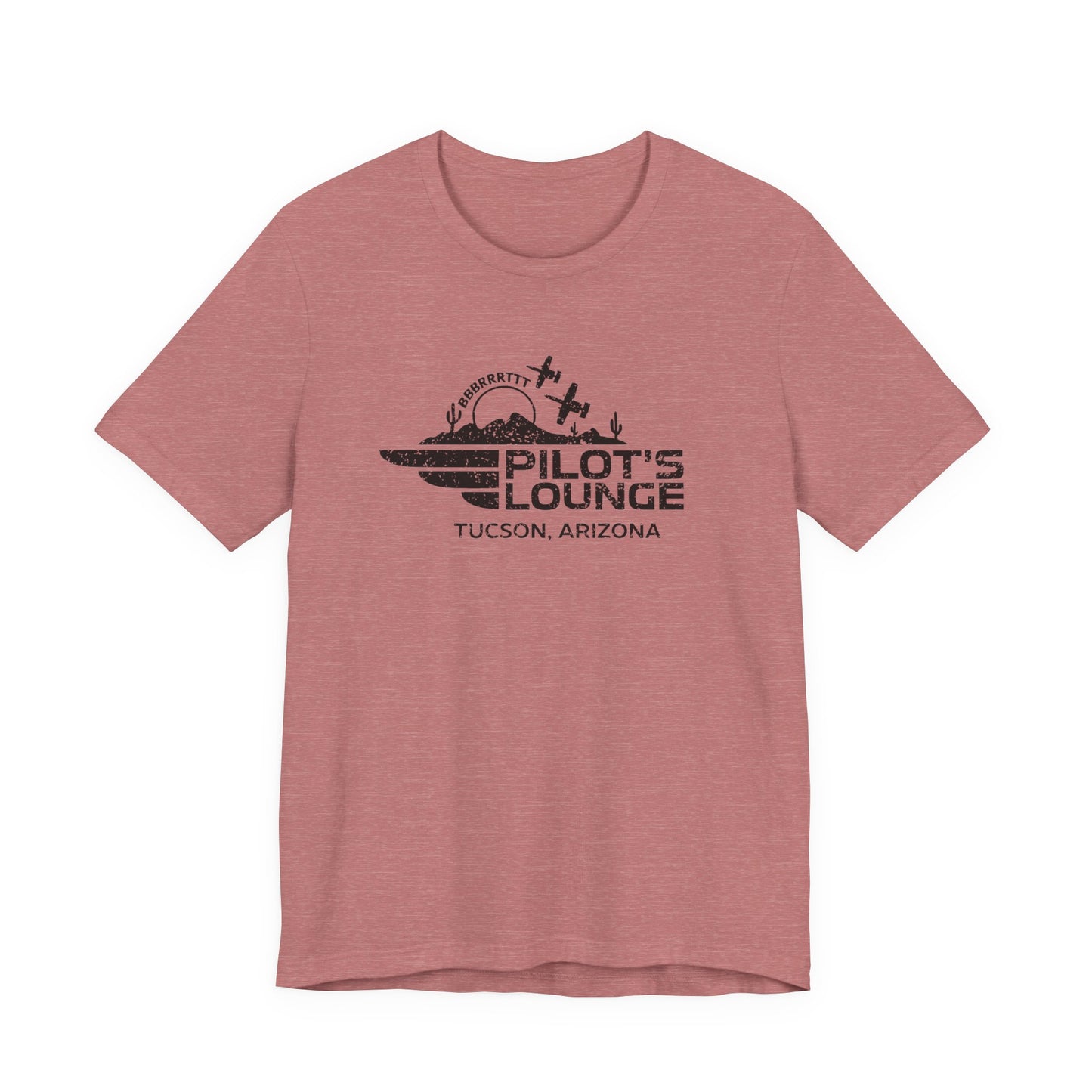 Pilot's Lounge Distressed Logo Tee
