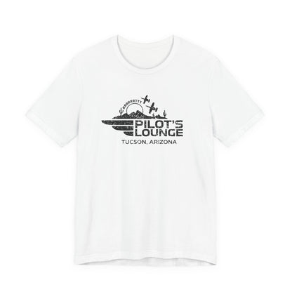 Pilot's Lounge Distressed Logo Tee