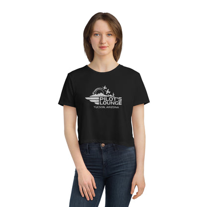 Pilot's Lounge Women's Flowy Cropped Tee