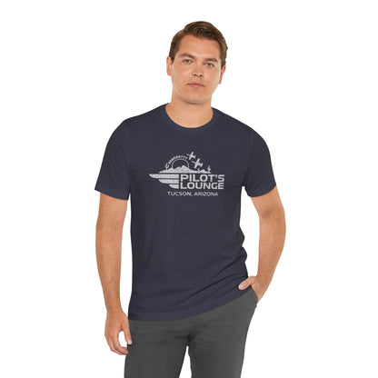 Pilot's Lounge Distressed Logo Tee