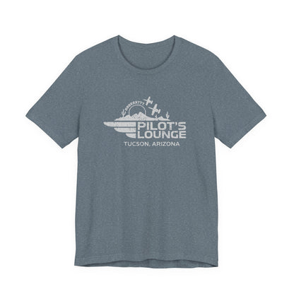 Pilot's Lounge Distressed Logo Tee