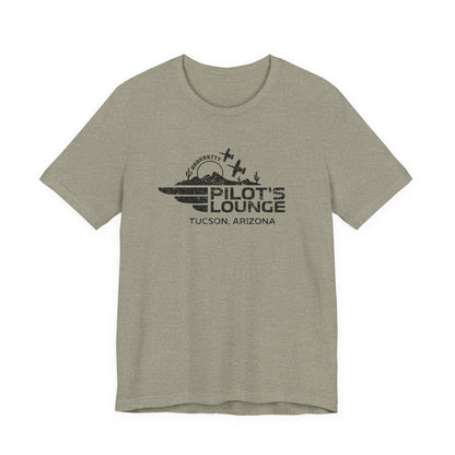 Pilot's Lounge Distressed Logo Tee
