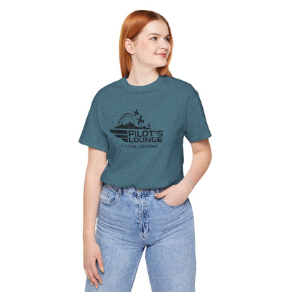 Pilot's Lounge Distressed Logo Tee